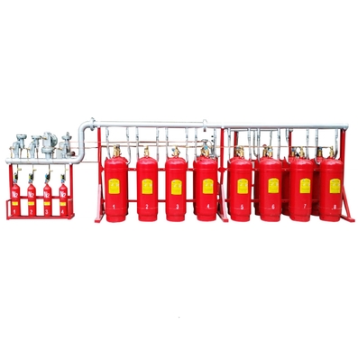 Merah Hfc227ea FM200 Sistem Penekan Gas Keamanan Tinggi Ramah Lingkungan