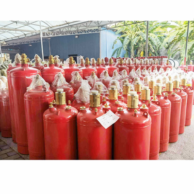 Warna Merah Fm200 Silinder Gas 4.2MPa / 5.6MPa Kontainer Penindasan Kebakaran