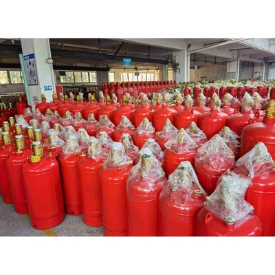 Warna Merah Fm200 Silinder Gas 4.2MPa / 5.6MPa Kontainer Penindasan Kebakaran
