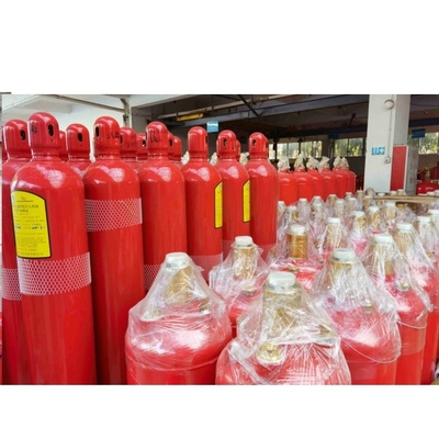 Warna Merah Fm200 Silinder Gas 4.2MPa / 5.6MPa Kontainer Penindasan Kebakaran