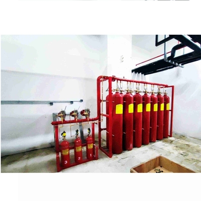 Sistem pencegahan kebakaran gas inert 100L Merah IG 100 Sistem pemadam kebakaran