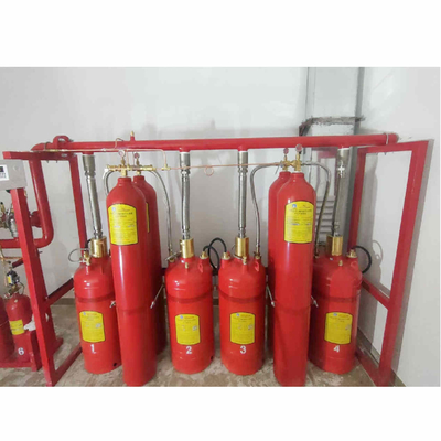 Galvanized Steel FM200 Sistem Pemadam Kebakaran Pemadam Kebakaran 120L Kapasitas