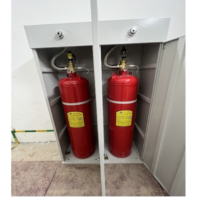 Heptafluoropropane Fm200 Sistem pemadam kebakaran 120L Jenis Lemari Merah