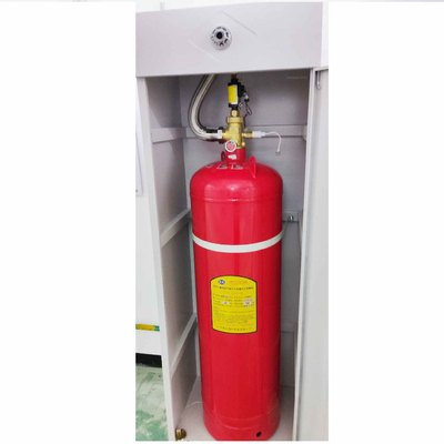 Sistem Pemadam Kebakaran Lemari FM200 Merah Untuk Perlindungan Kebakaran Tingkat A B C Kebakaran Tingkat Penuh Maksimal 0,95kg/L
