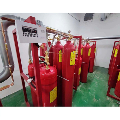Keamanan HFC-227ea FM 200 Sistem pemadam kebakaran 0 - 50°C Suhu operasi