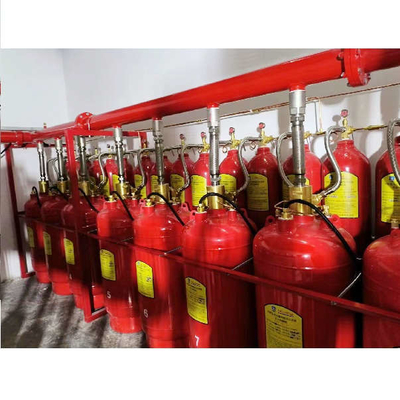 Manual Otomatis FM200 Gas Fire Extinguishing System 120L Tidak Berwarna Dan Tidak Bau