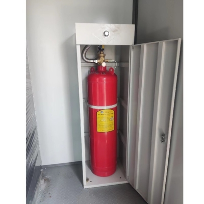 FM200 Kabinet Fire Suppression System 120L Kapasitas tertutup banjir DC 24V 1.5A