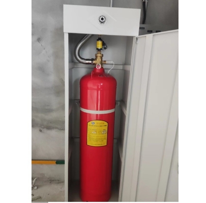 Alat pemadam kebakaran kabinet 100L FM200 dengan nozzle agen pemadam kebakaran cepat dan efektif
