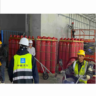 Heptafluoropropane IG541 Sistem Pemadam Kebakaran 15MPa Sistem Pemadam Kebakaran Gas Inert