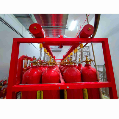 IG 541 Sistem pemadam kebakaran gas inert Kapasitas 70L 80L 90L Tipe pipa