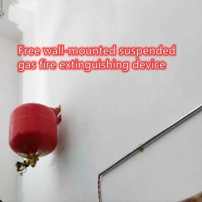 30L Merah Suspended FM200 Gas Fire Extinguishing Bottle System Untuk Zona Tunggal Kecil