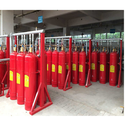 Sistem pemadam kebakaran gas 120L Merah Fm200 Pemadam kebakaran otomatis