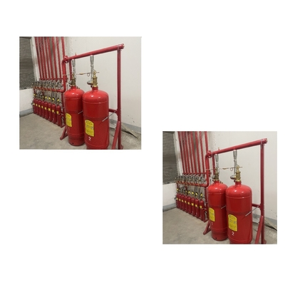 Sistem pemadam kebakaran gas 120L Merah Fm200 Pemadam kebakaran otomatis