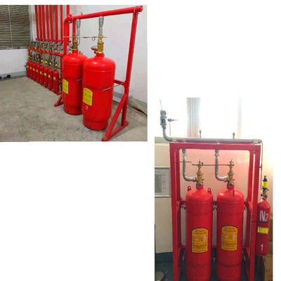 Sistem Jaringan Pipa Heptafluoropropane FM200 Sistem Pemadam Kebakaran Gas Fleksibel
