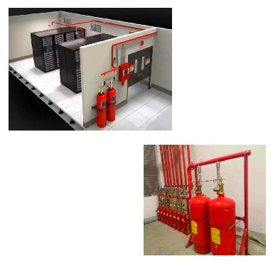 Heptafluoropropane FM200 Gas Fire Extinguishing System 4.2Mpa / 5.6Mpa Tekanan Kerja