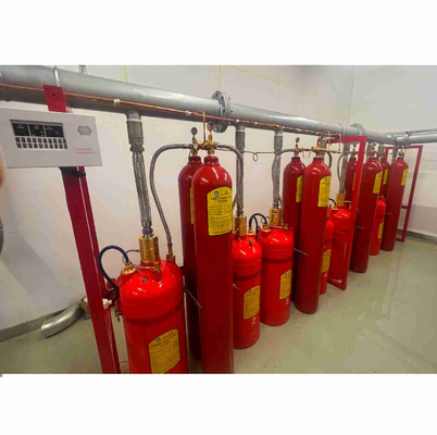 4.2MPa Merah FM200 Sistem Pemadam Kebakaran Gas Otomatis Tanpa Warna