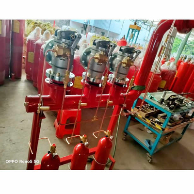 5.6Mpa FM200 Sistem Aliran Piston HFC-227 Red Cylinder Fire Extinguisher